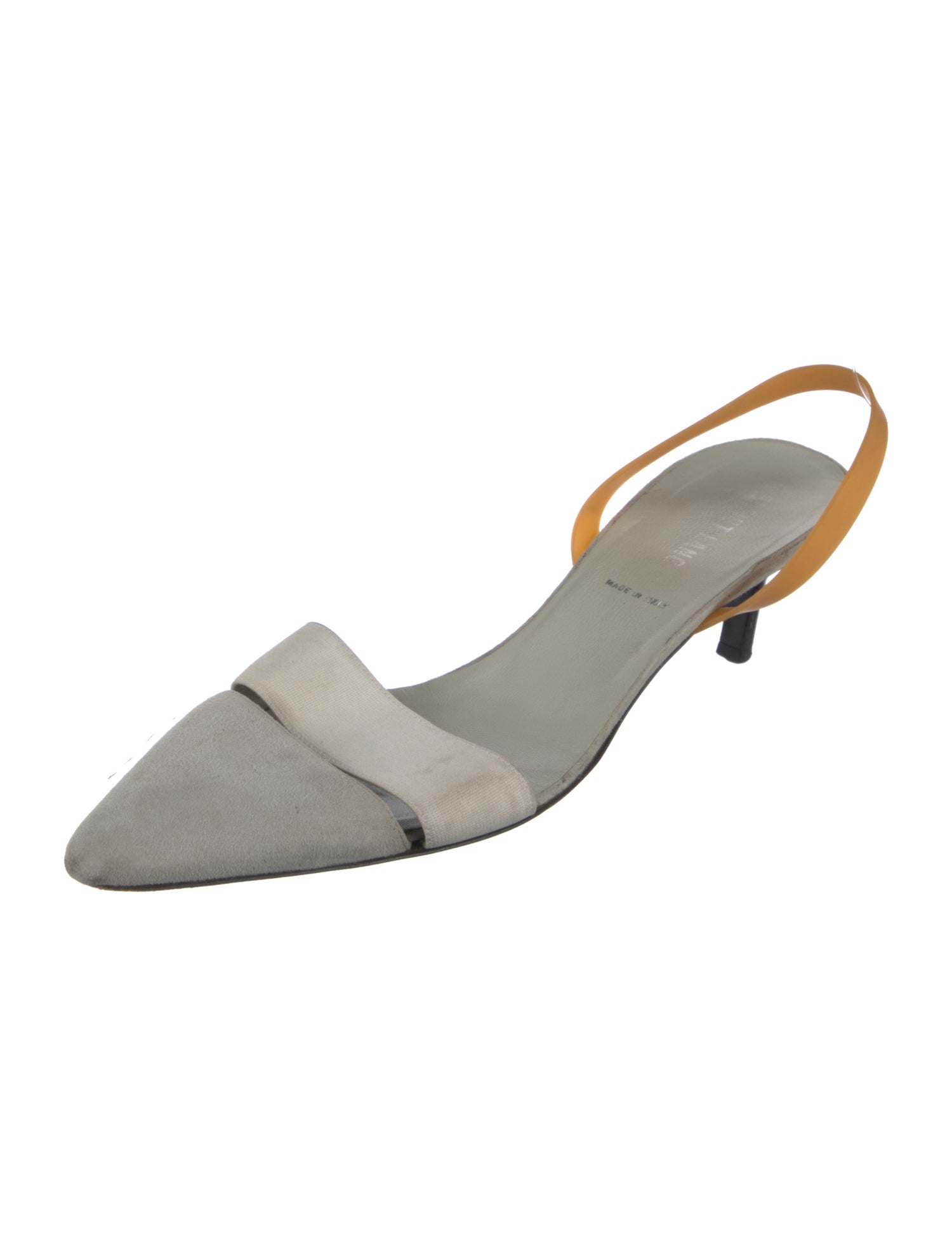 Helmut Lang Vintage Suede Slingback Pumps
