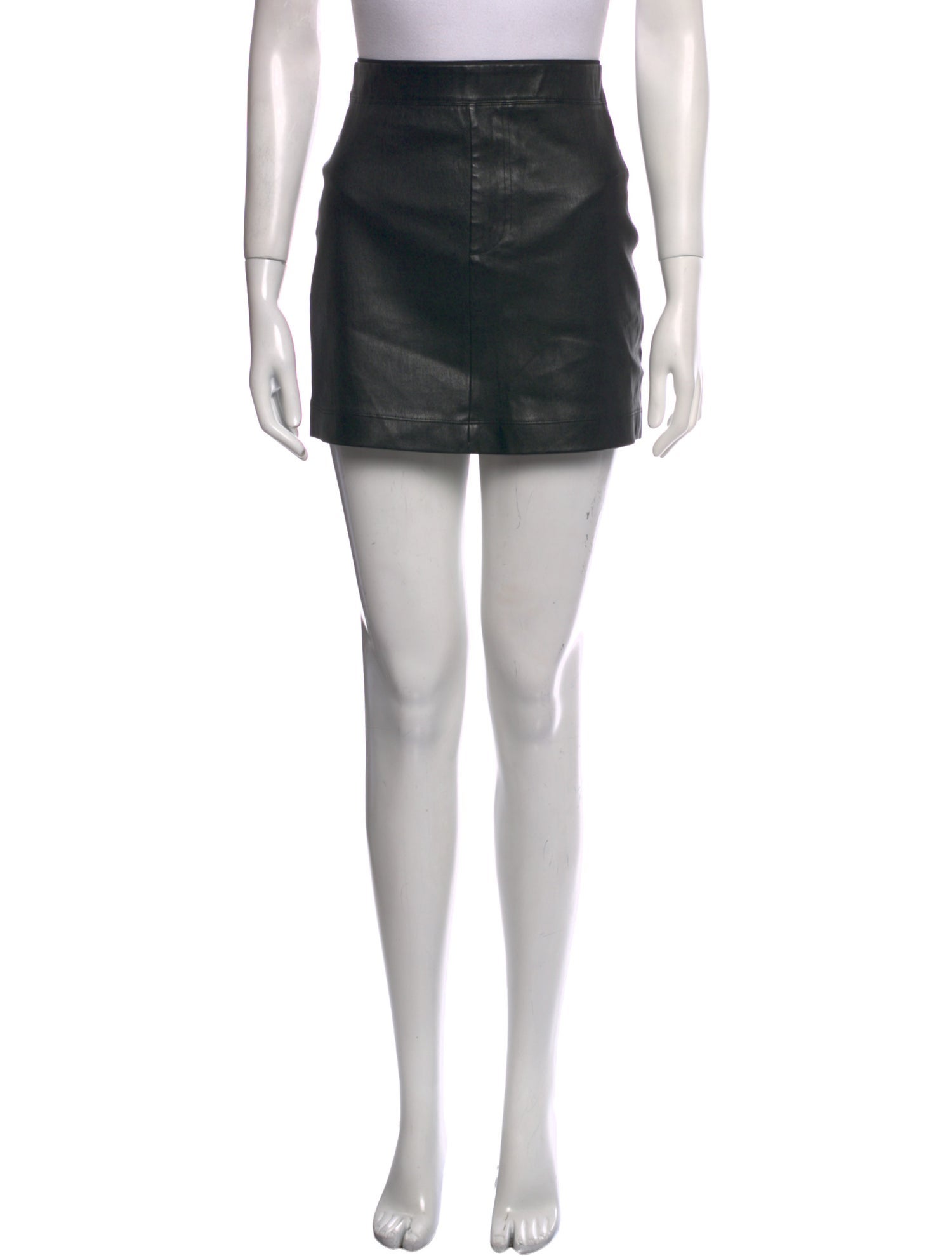 Helmut Lang Leather Mini Skirt