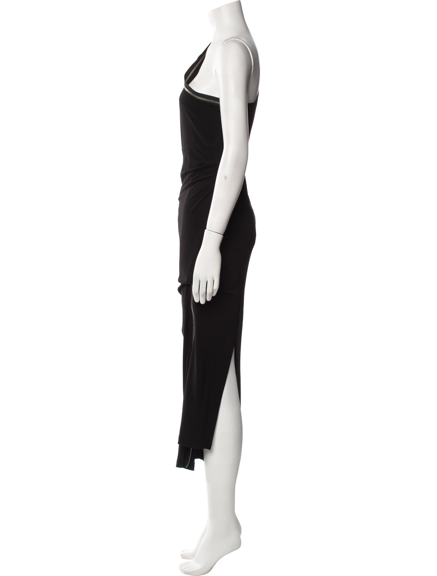 Helmut Lang One-Shoulder Long Dress