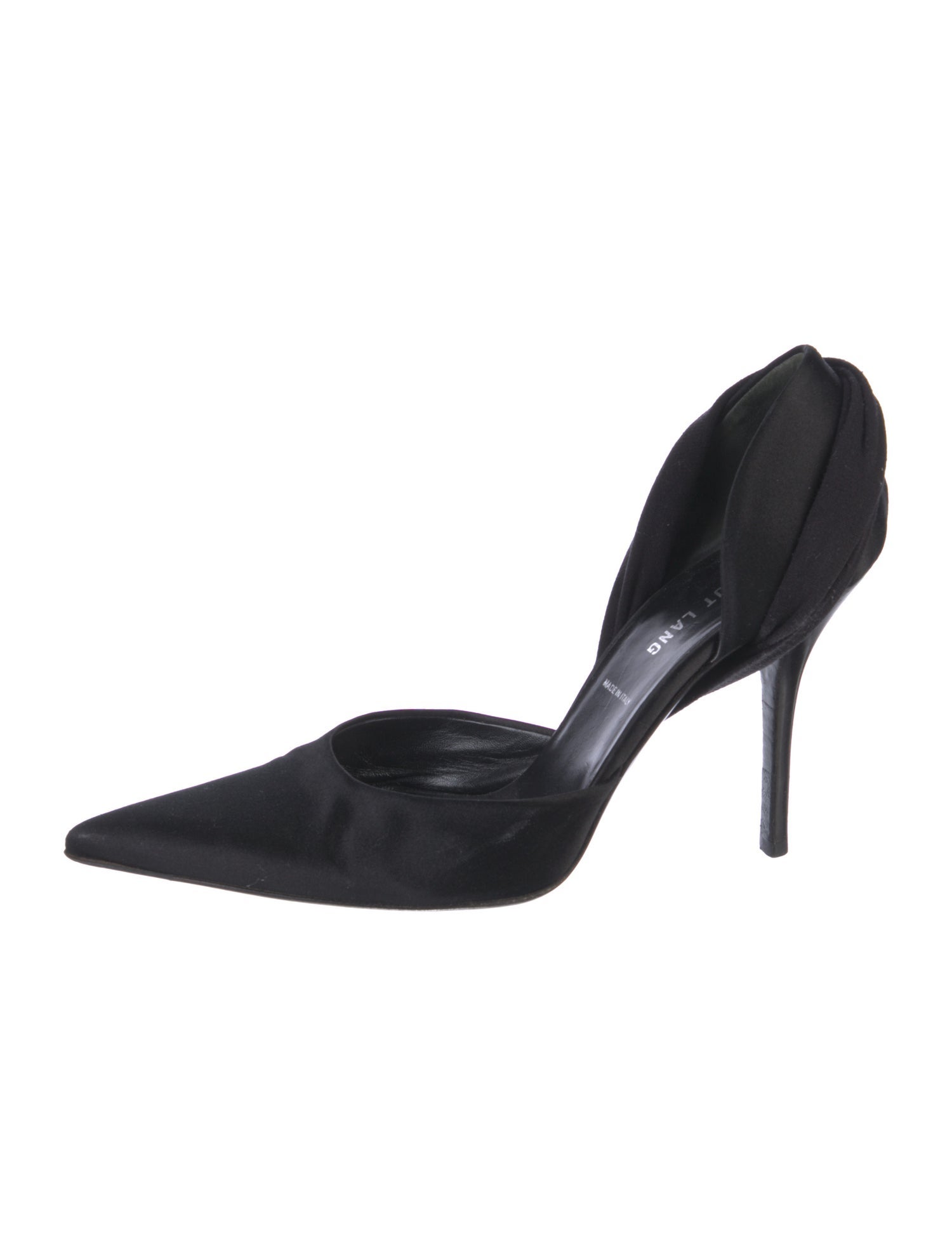 Helmut Lang Vintage Satin D'Orsay Pumps