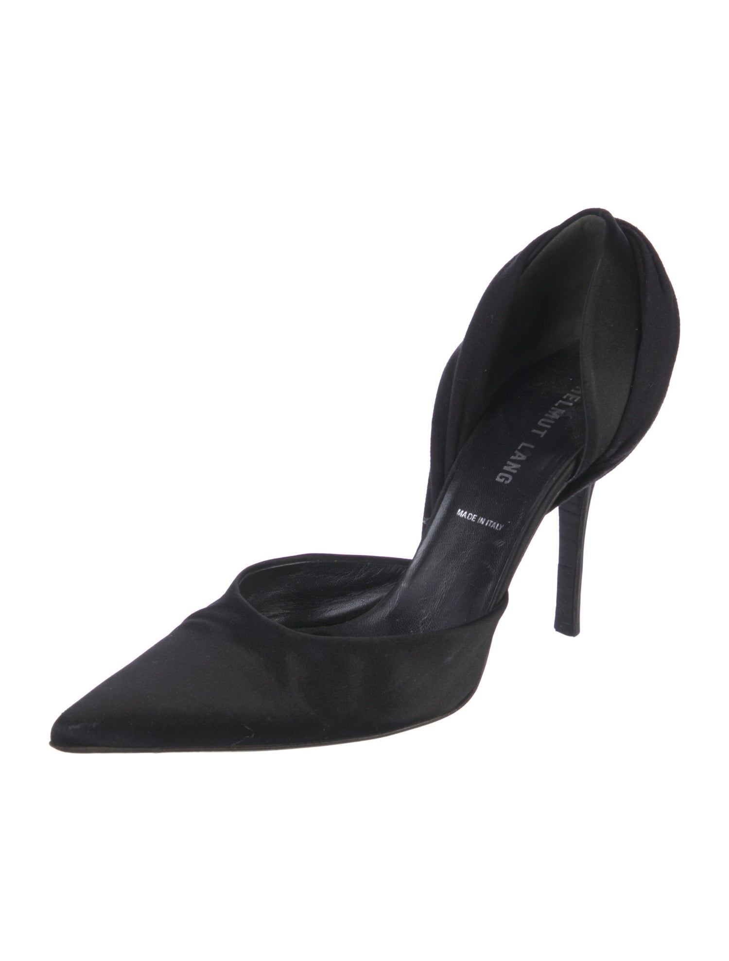 Helmut Lang Vintage Satin D'Orsay Pumps