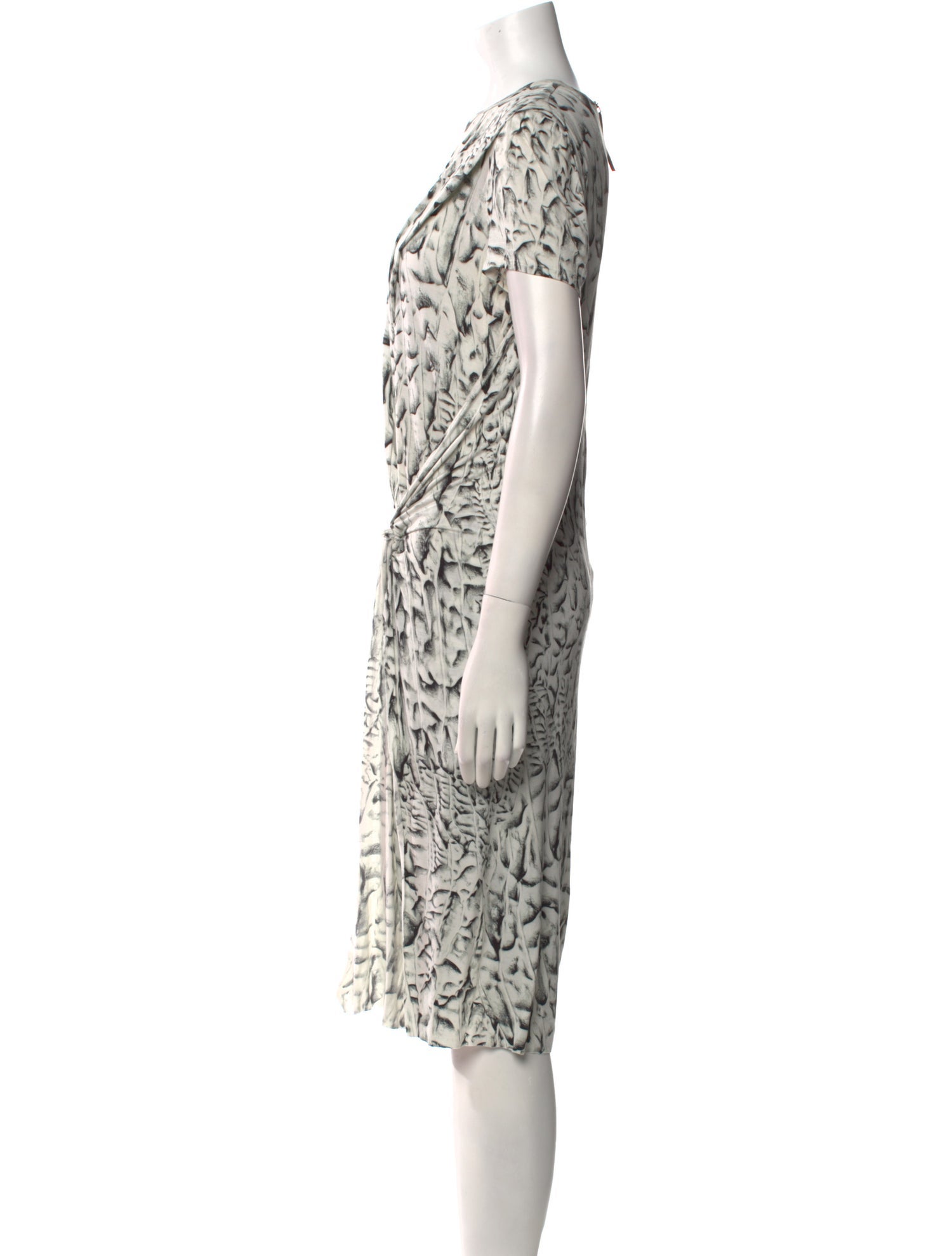 Helmut Lang Printed Knee-Length Dress