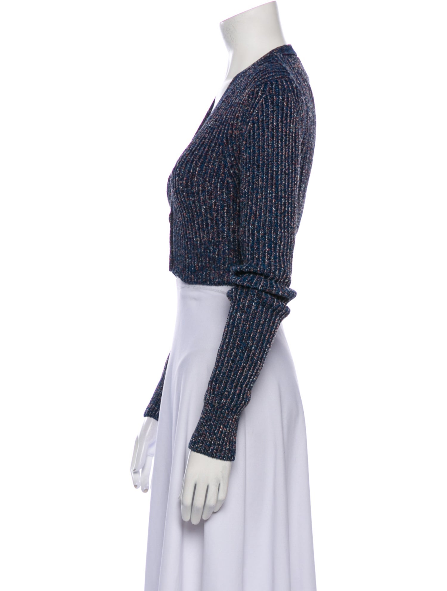 Helmut Lang Printed V-Neck Sweater