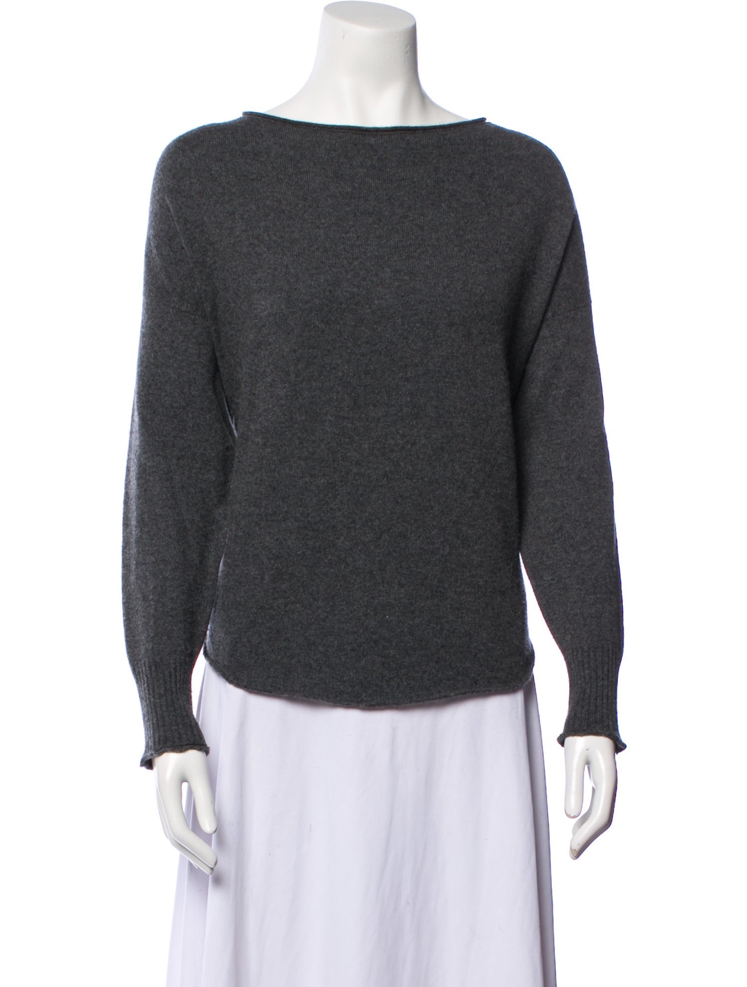 Helmut Lang Cashmere Bateau Neckline Sweater