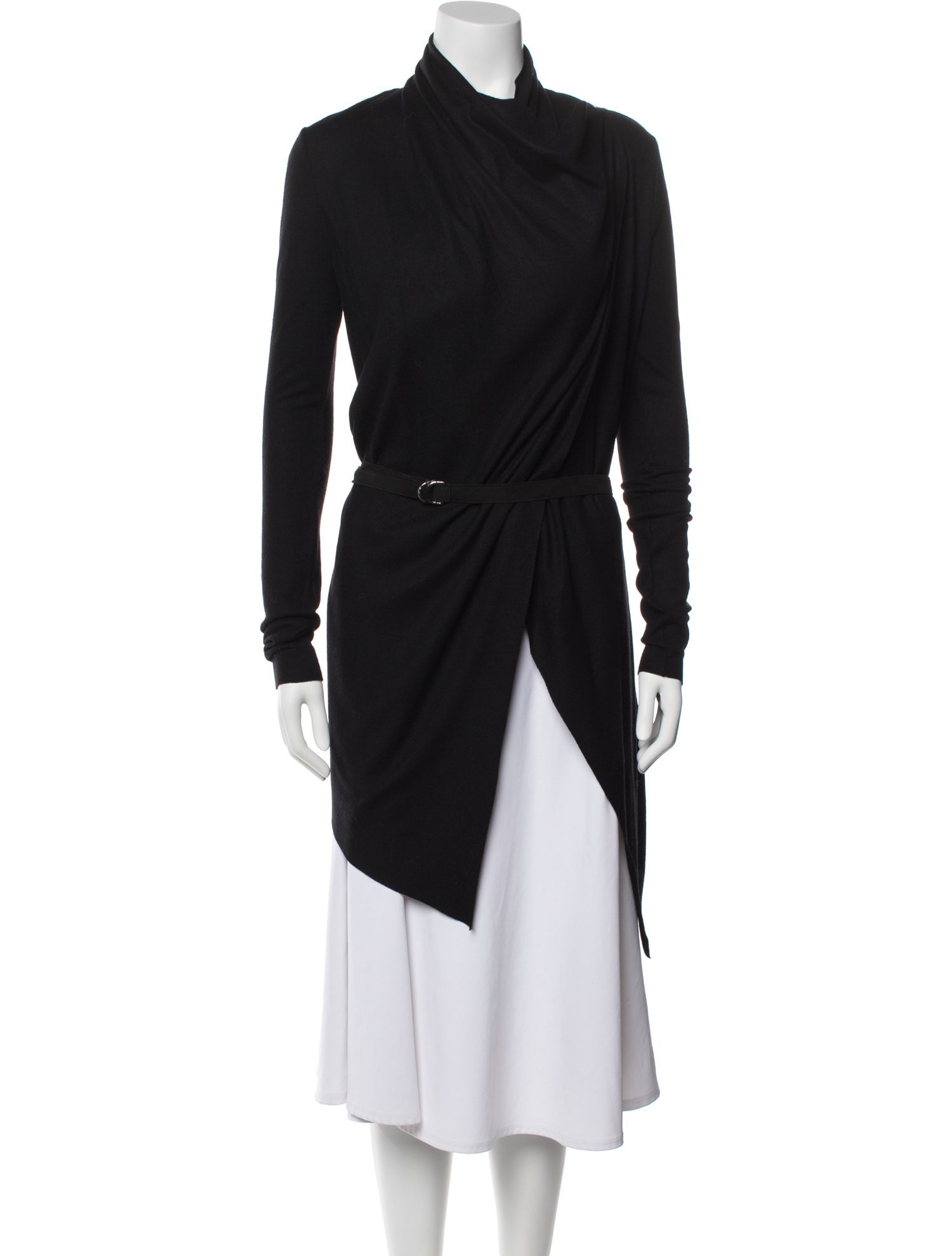 Helmut Lang Wool Mock Neck Sweater