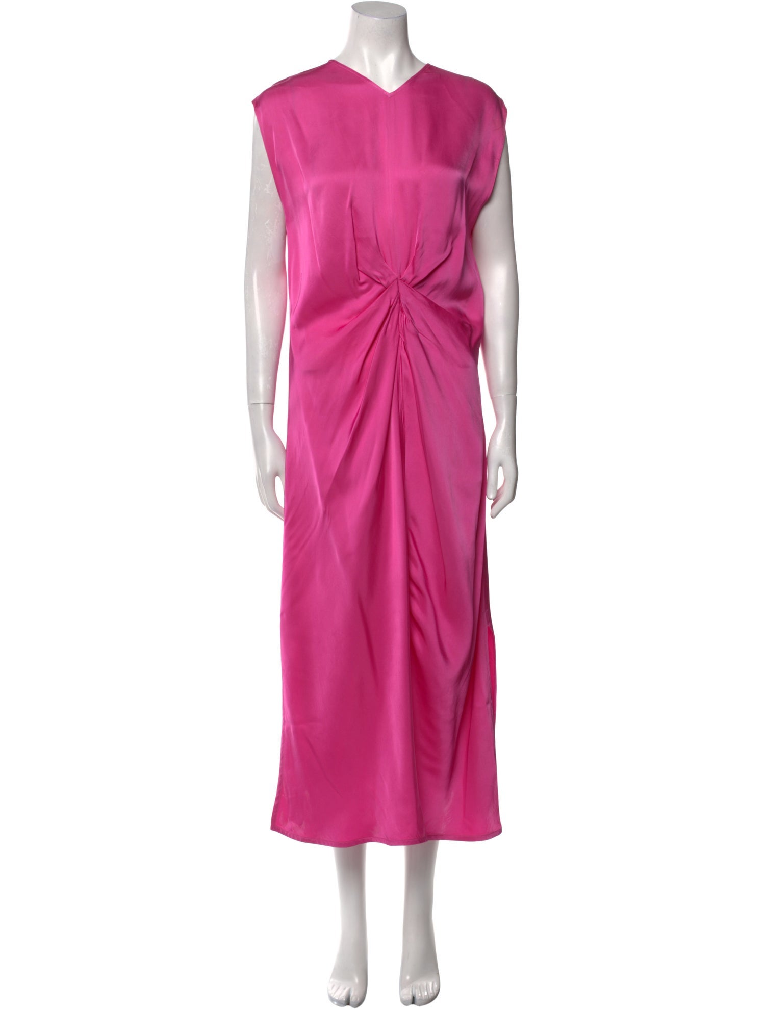 Helmut Lang V-Neck Long Dress