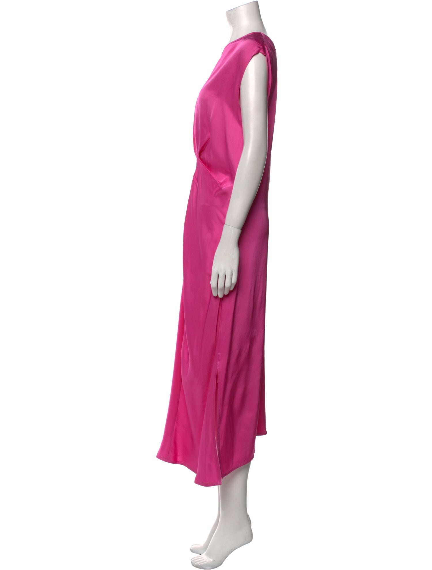 Helmut Lang V-Neck Long Dress