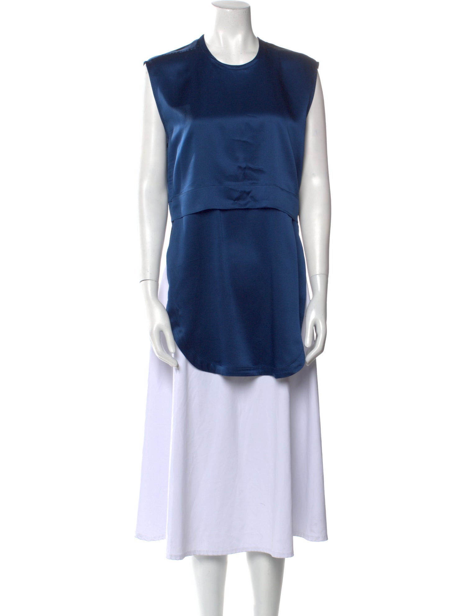 Helmut Lang Silk Crew Neck Tunic