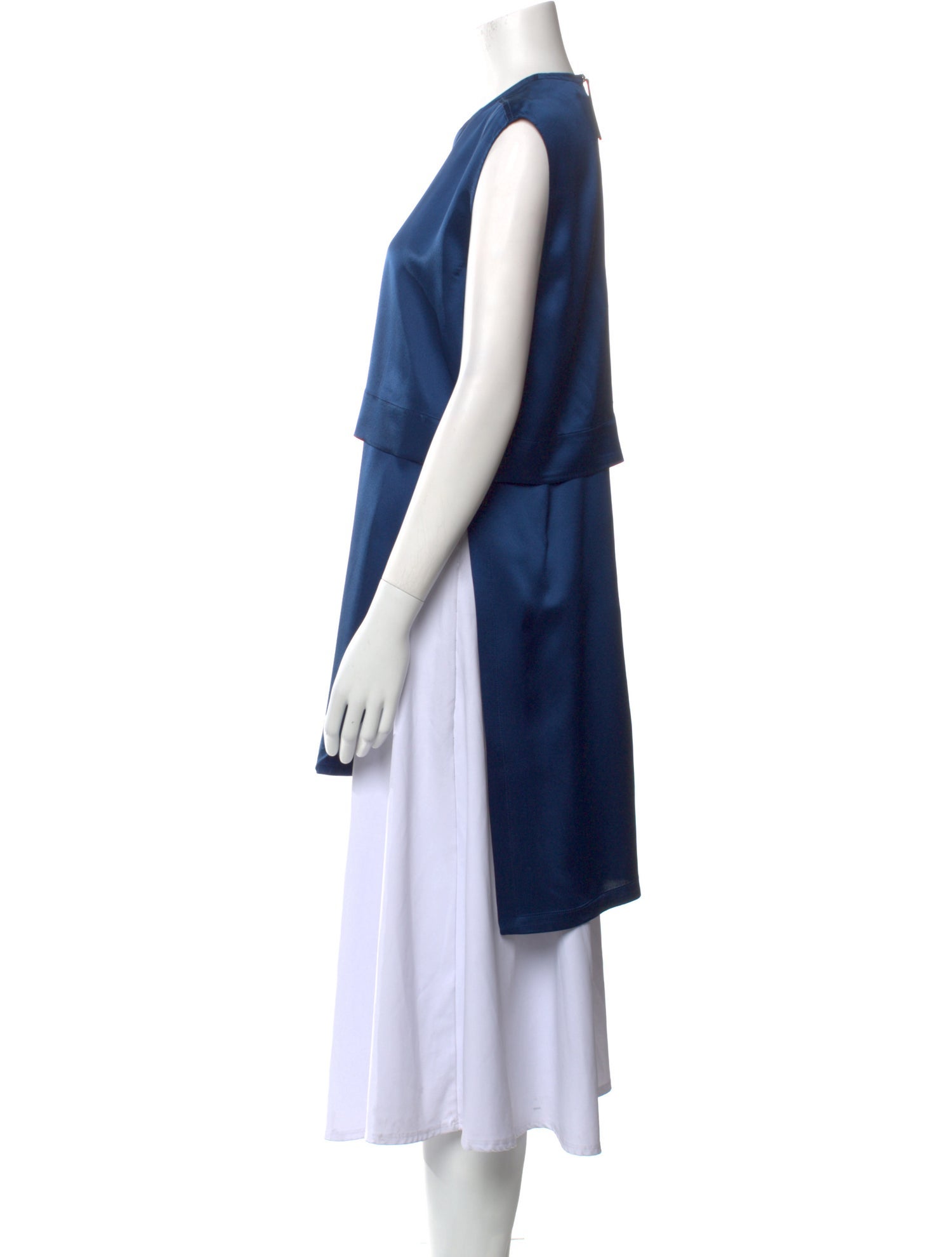 Helmut Lang Silk Crew Neck Tunic