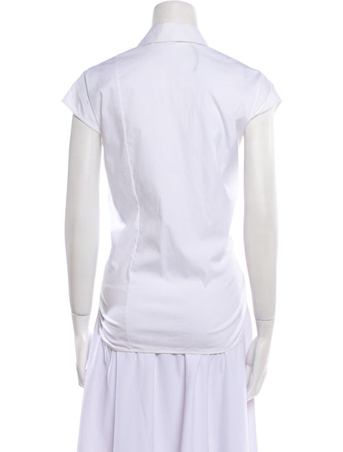 Helmut Lang Short Sleeve Button-Up Top