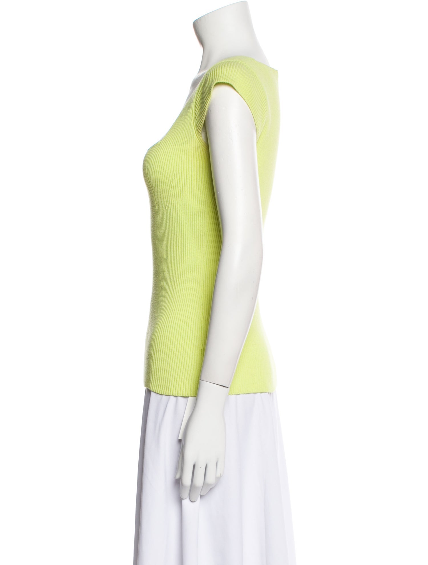 Helmut Lang Square Neckline Short Sleeve Top