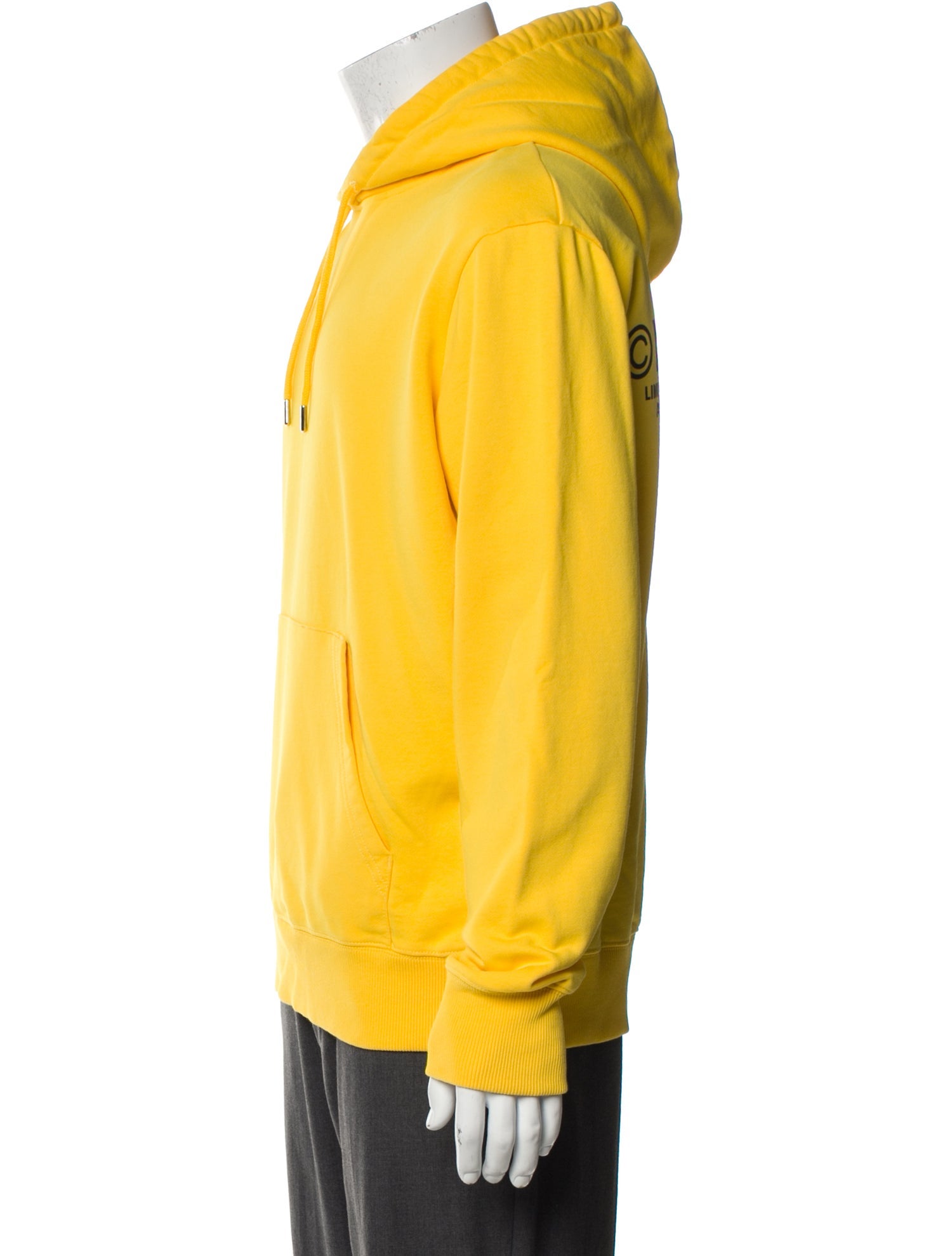 Helmut Lang Graphic Print Mock Neck Hoodie