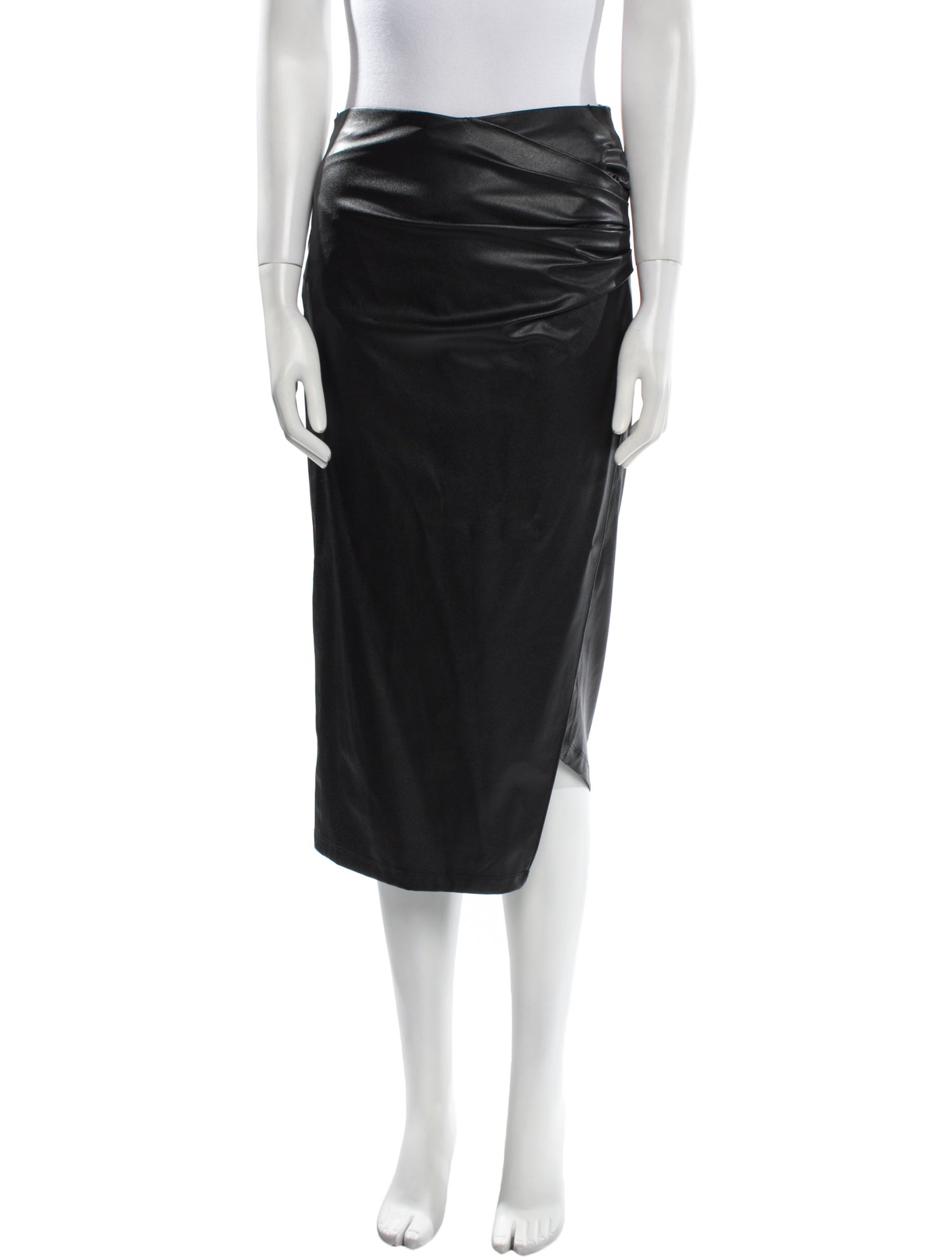 Helmut Lang Pleated Accents Midi Length Skirt