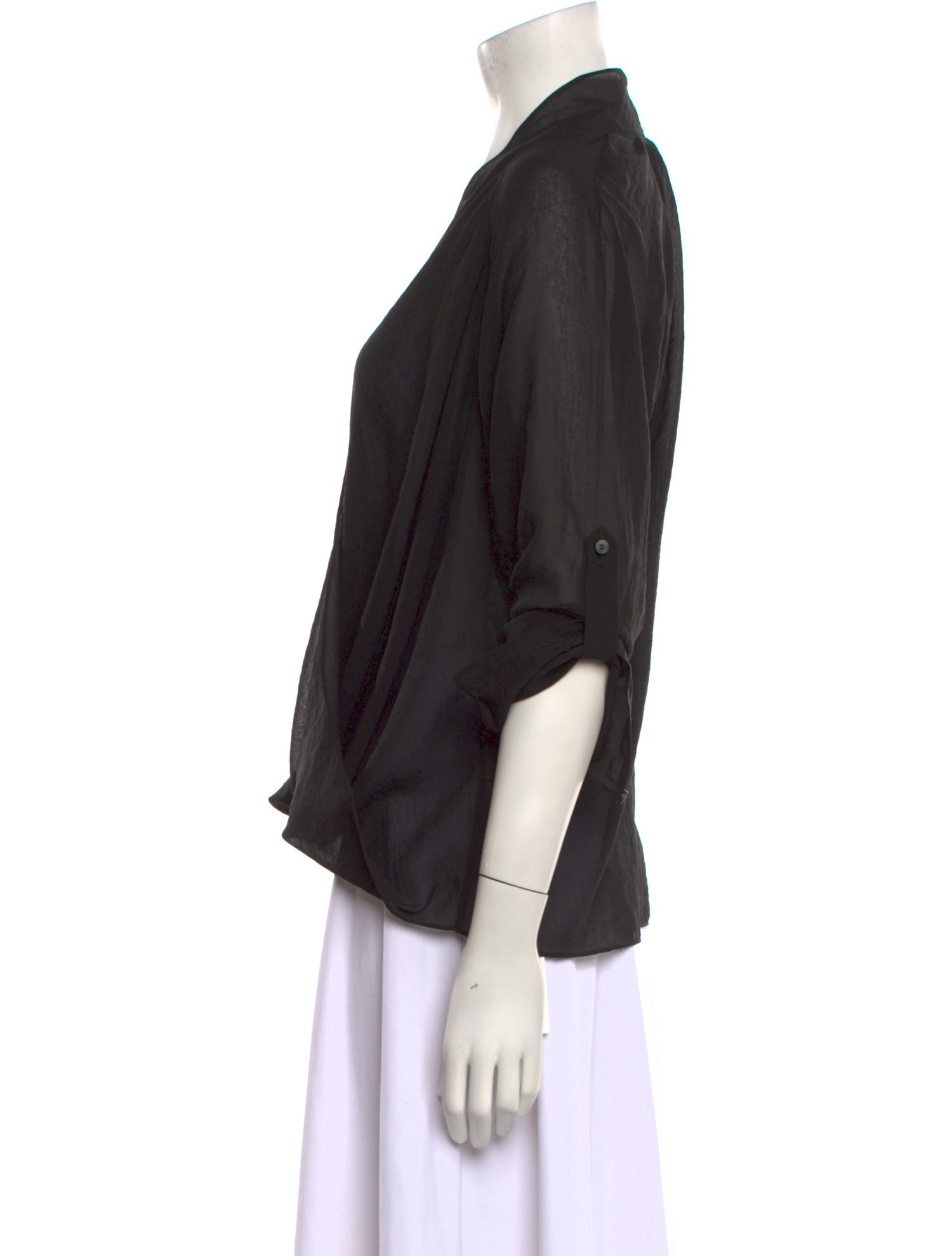 Helmut Lang Three-Quarter Sleeve Blouse