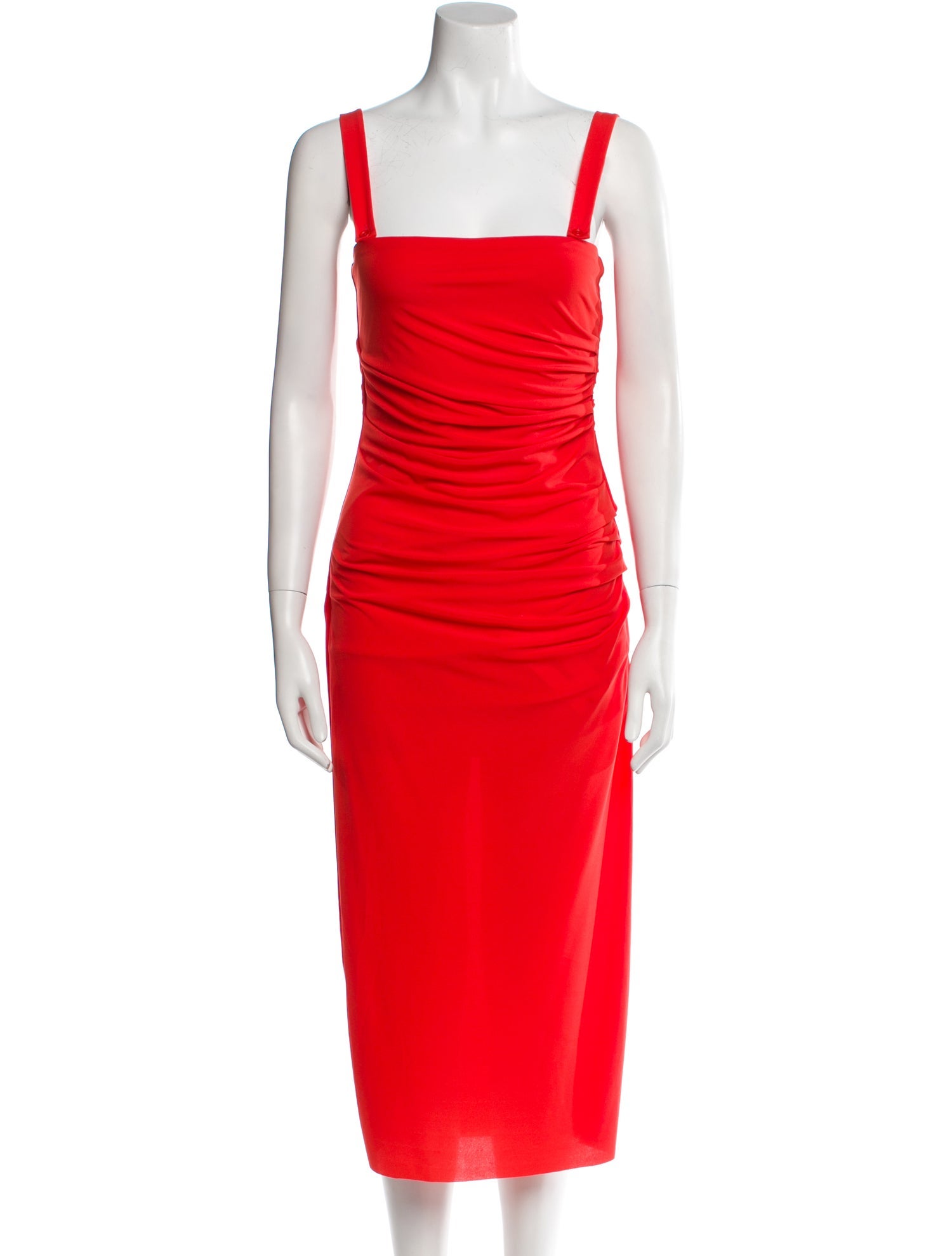 Helmut Lang Square Neckline Midi Length Dress