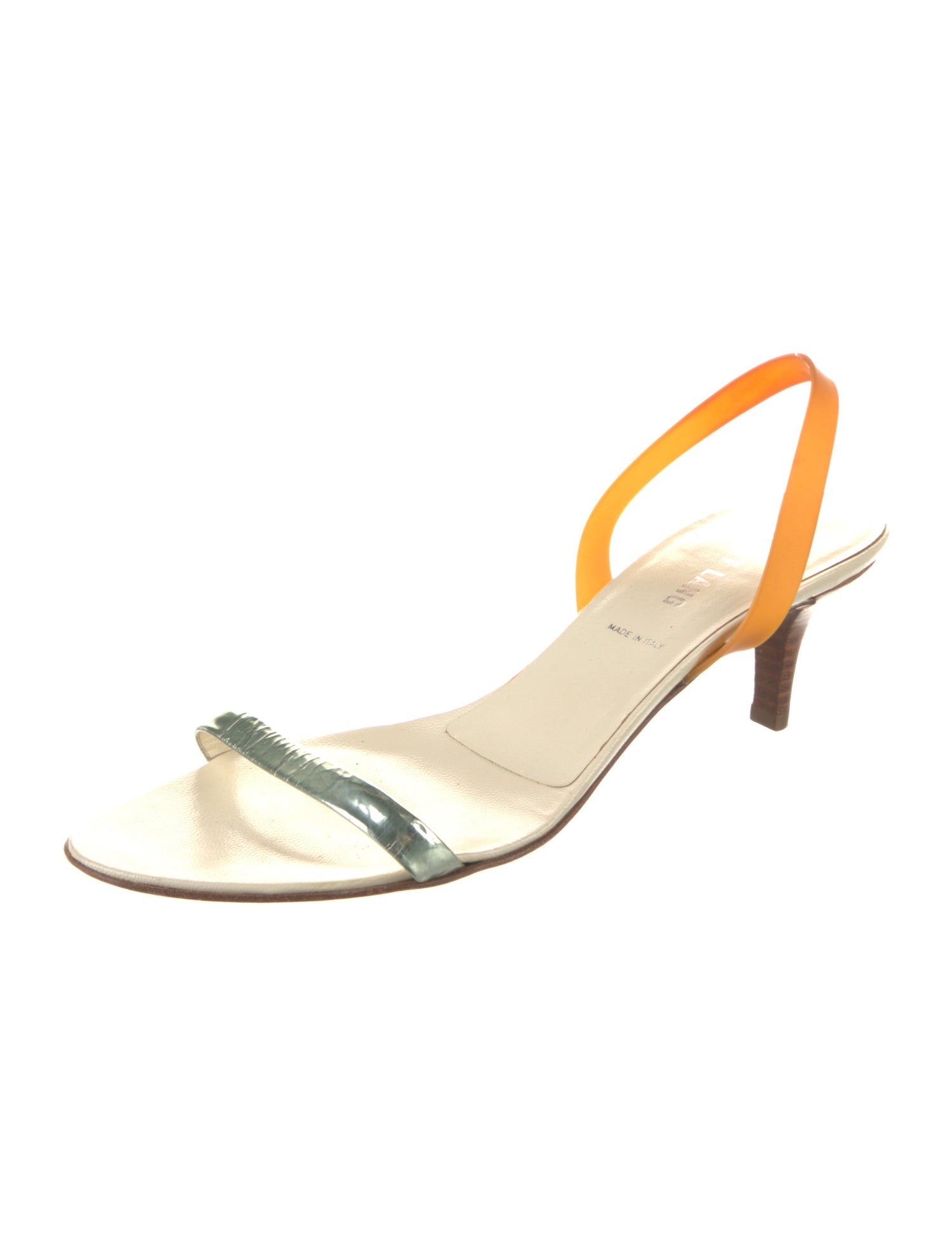 Helmut Lang Vintage Leather Slingback Sandals