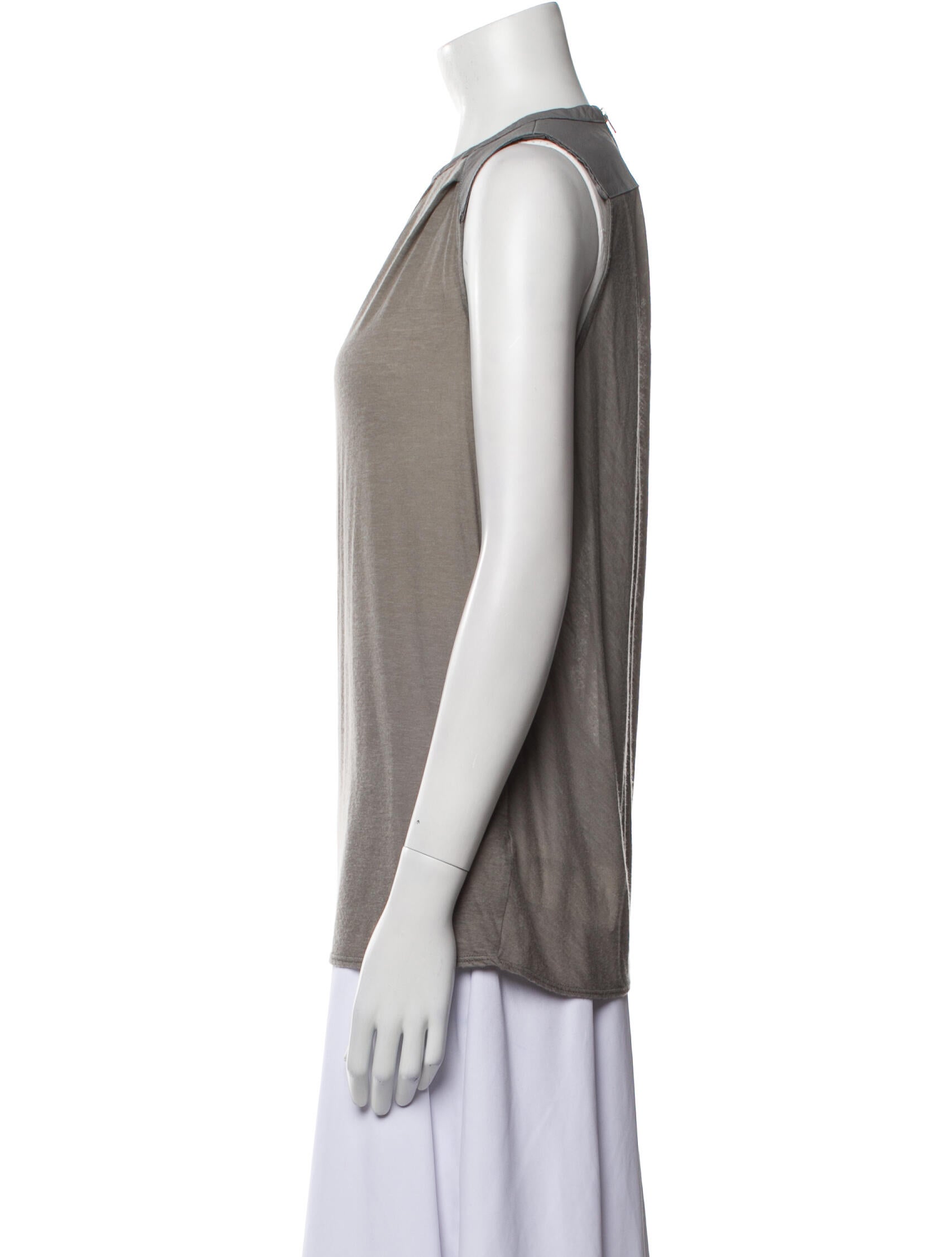 Helmut Lang Nylon Crew Neck Blouse