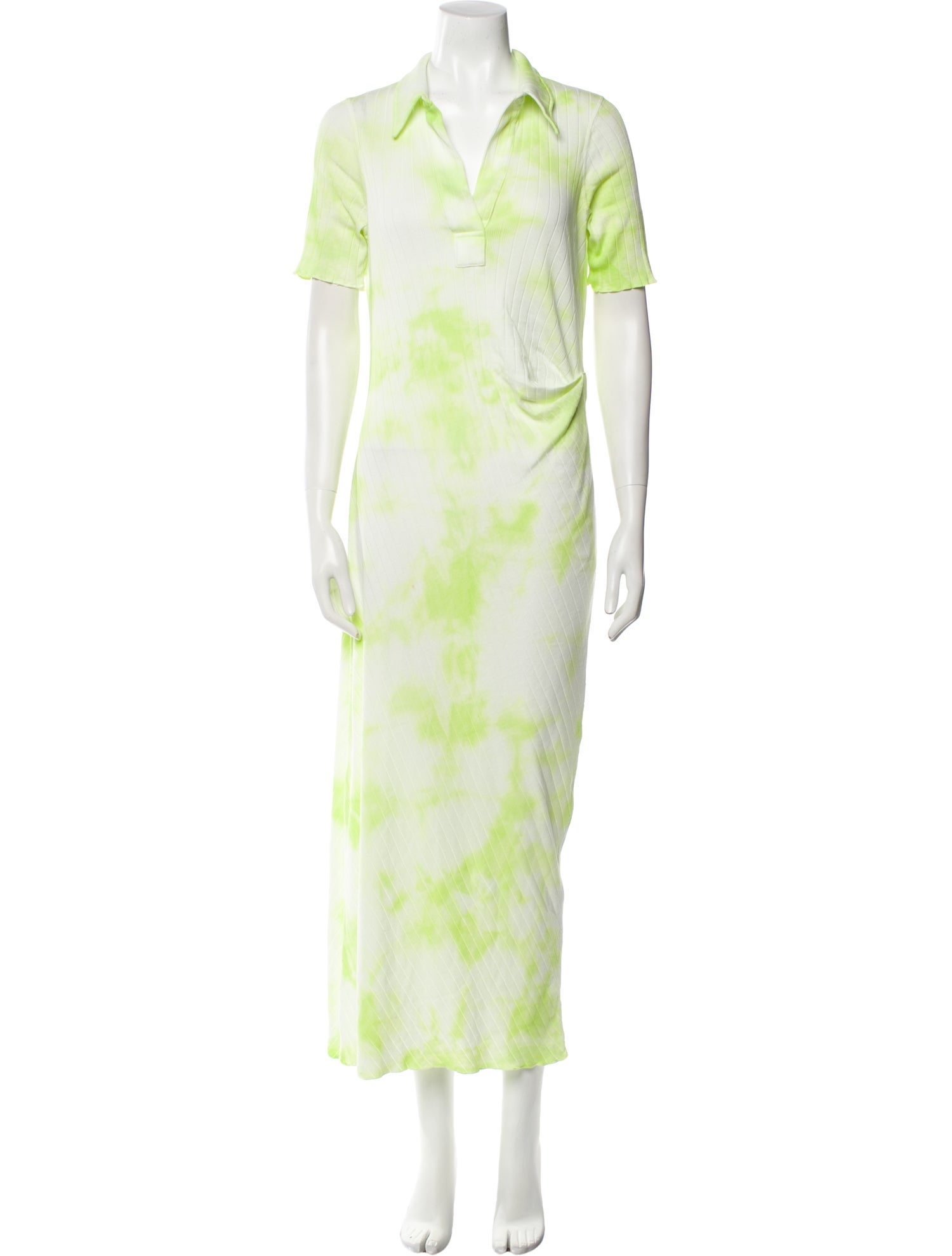 Helmut Lang Tie-Dye Print Long Dress