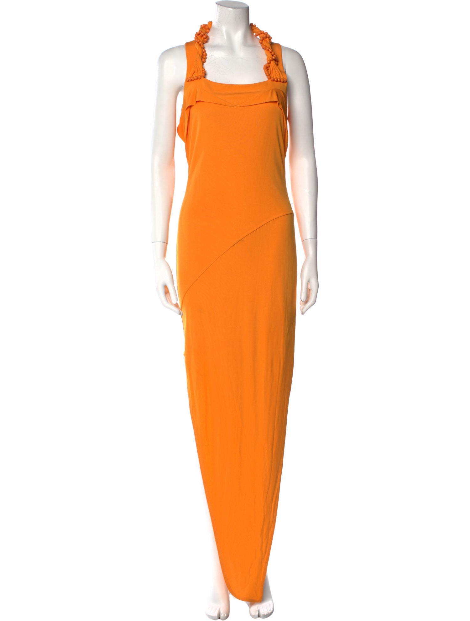 Helmut Lang Square Neckline Long Dress