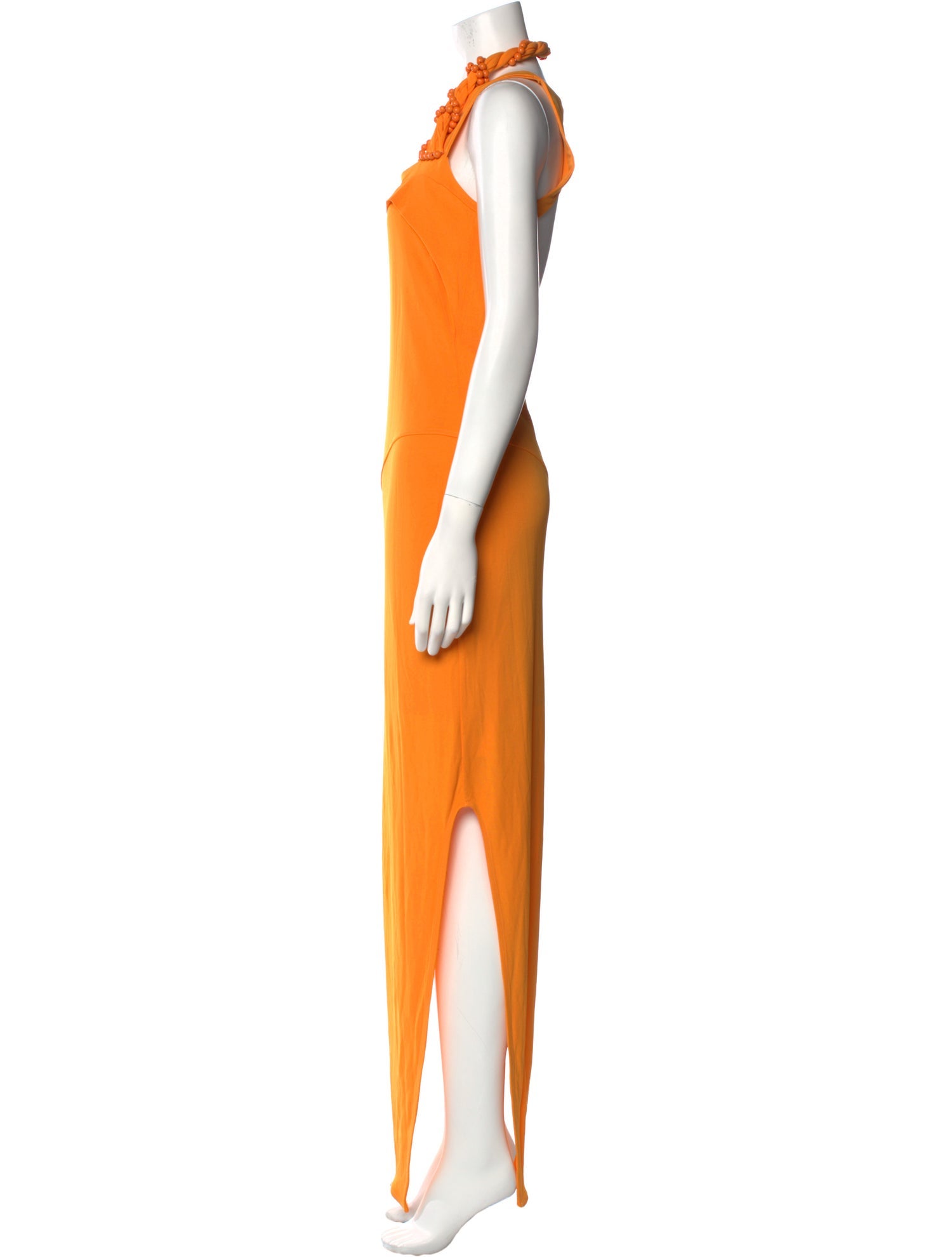 Helmut Lang Square Neckline Long Dress