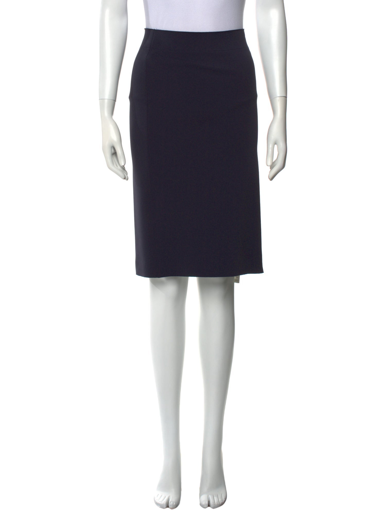 Helmut Lang Raw-Edge Trim Knee-Length Skirt