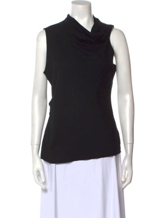 Helmut Lang Wool Cowl Neck Top