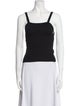 Helmut Lang Square Neckline Sleeveless Crop Top