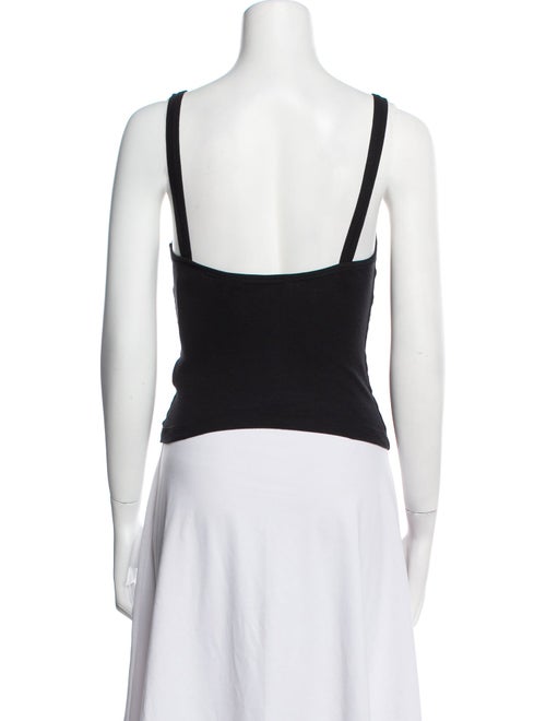 Helmut Lang Square Neckline Sleeveless Crop Top