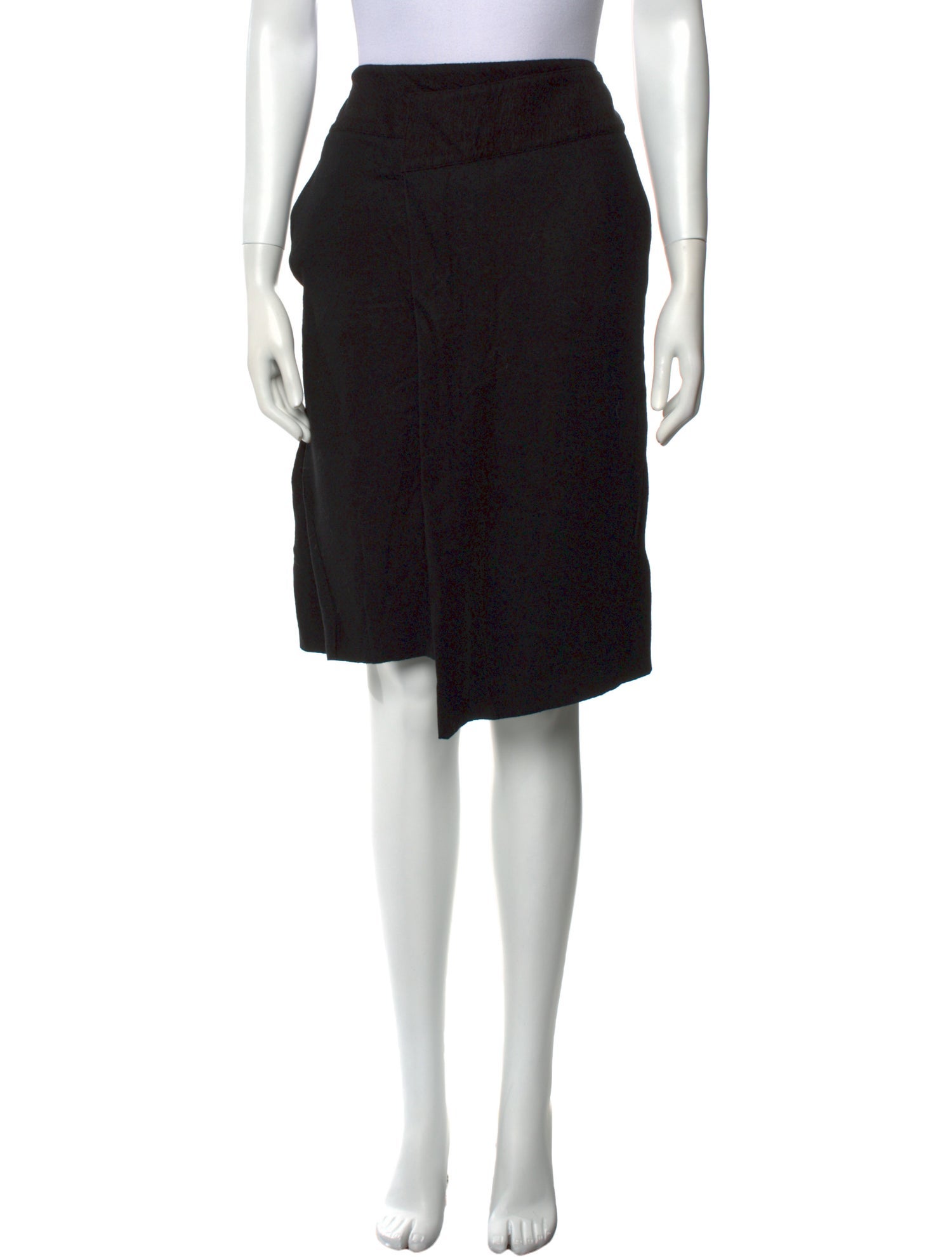 Helmut Lang Wool Knee-Length Skirt