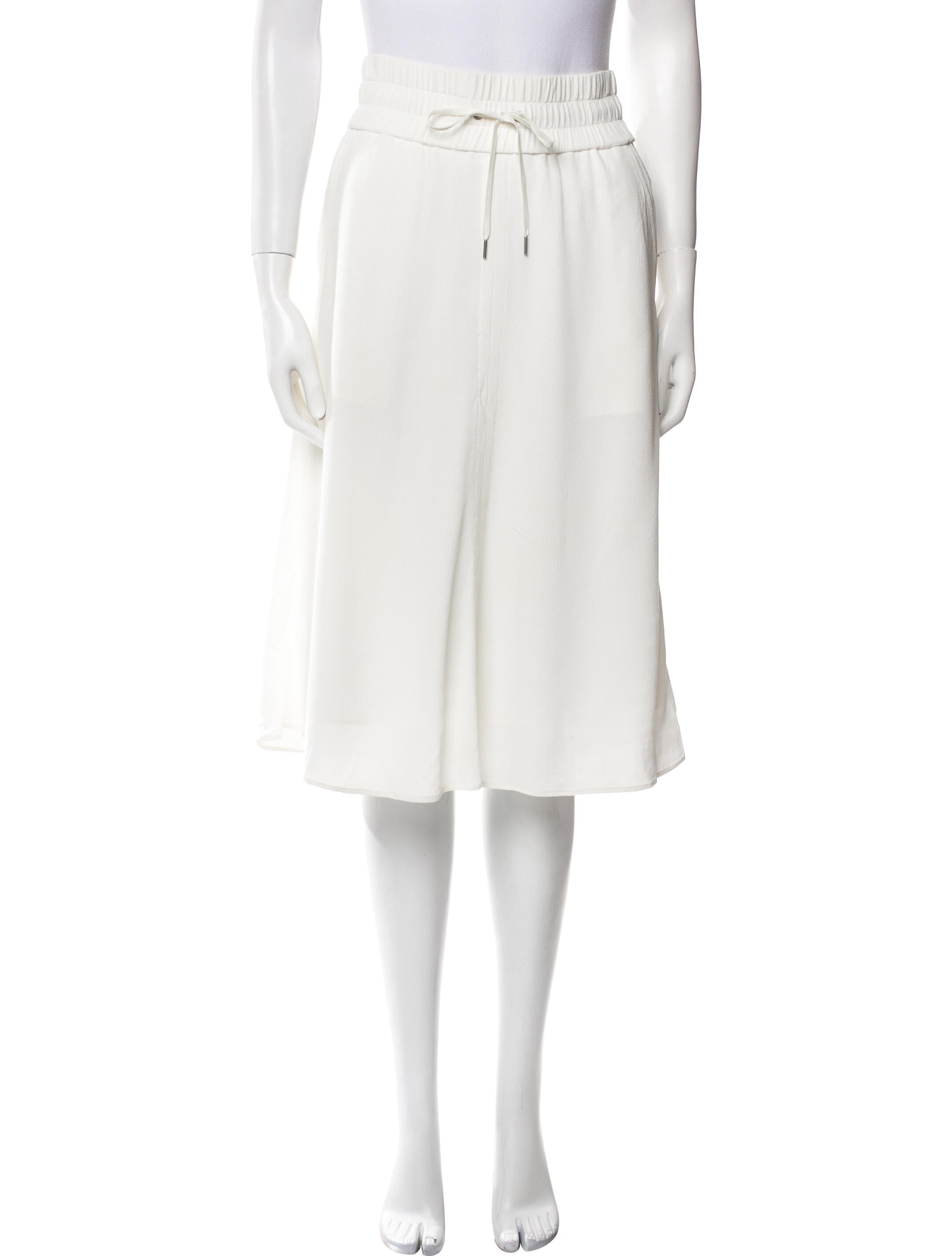 Helmut Lang Ruffle Embellishment Knee-Length Skirt