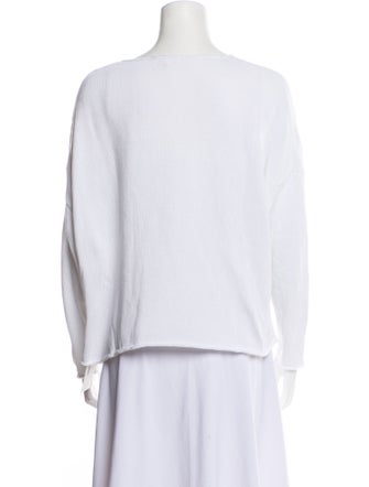 Helmut Lang V-Neck Long Sleeve Top