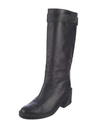 Helmut Lang Leather Riding Boots