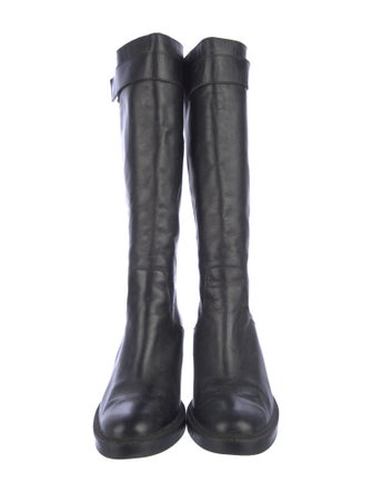 Helmut Lang Leather Riding Boots