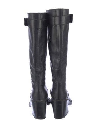 Helmut Lang Leather Riding Boots