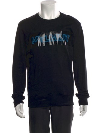 Helmut Lang Graphic Print Crew Neck Sweatshirt