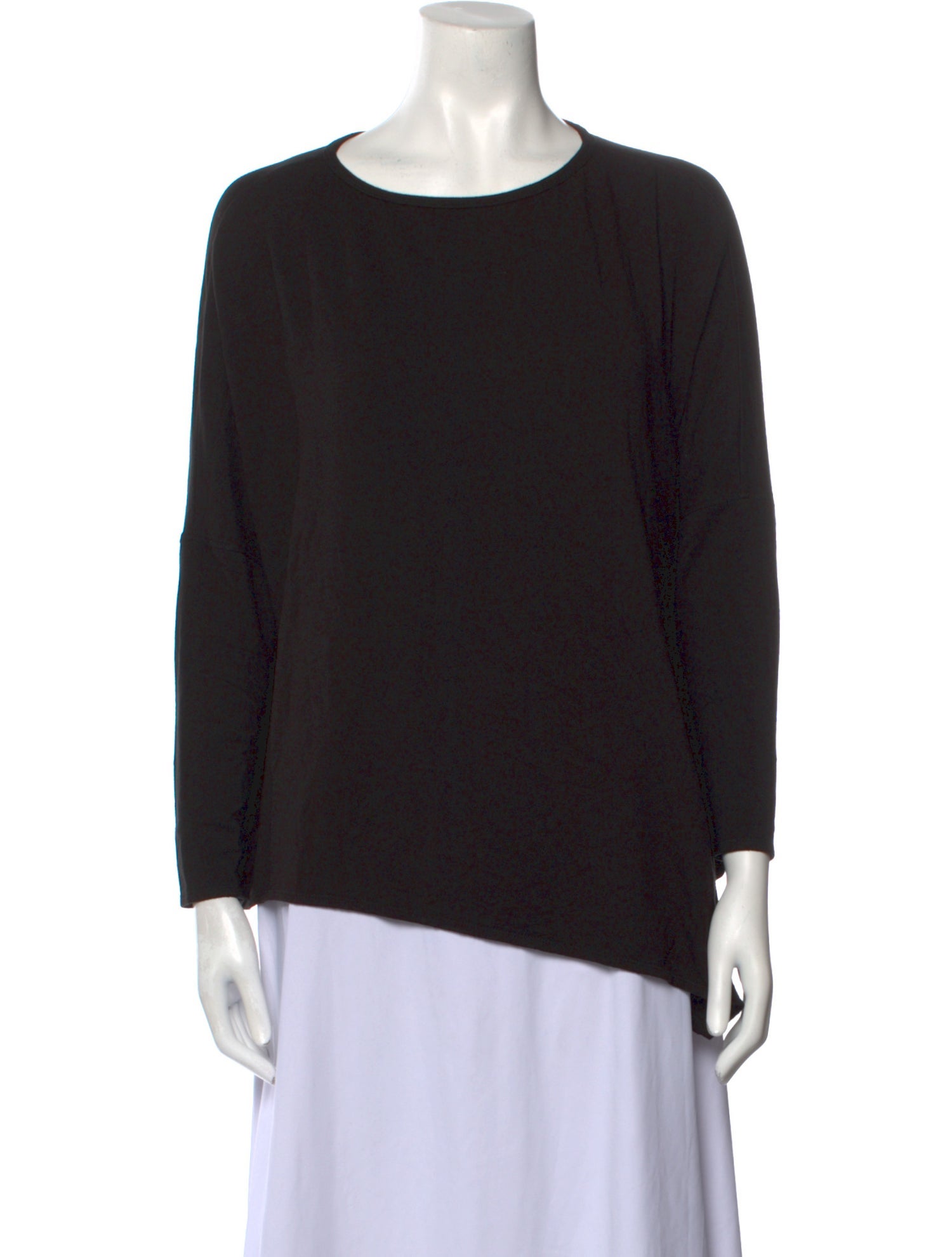 Helmut Lang Bateau Neckline Three-Quarter Sleeve Sweatshirt