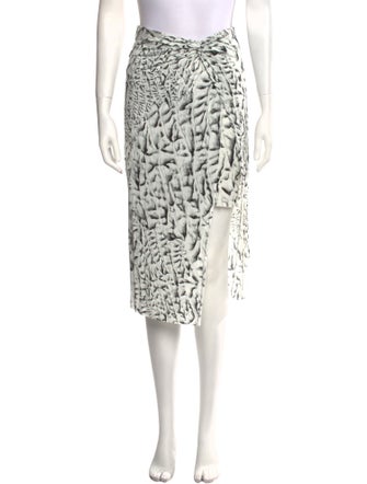 Helmut Lang Printed Midi Length Skirt