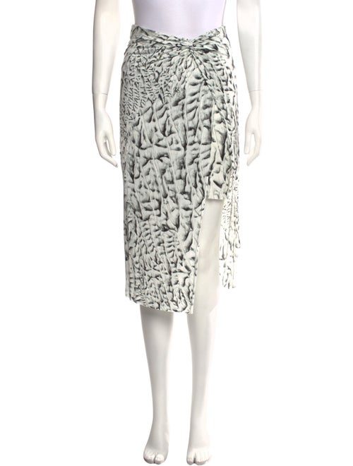Helmut Lang Printed Midi Length Skirt