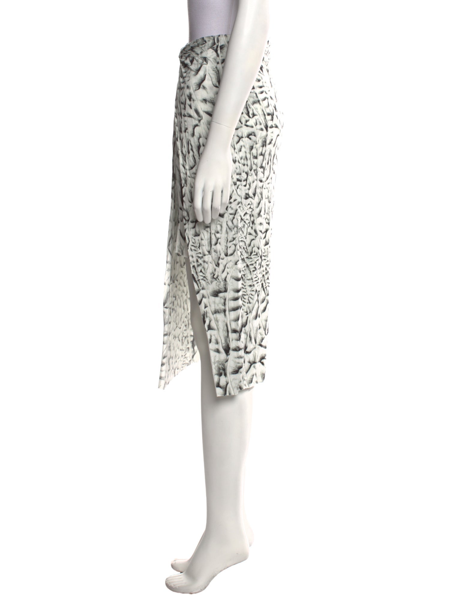 Helmut Lang Printed Midi Length Skirt