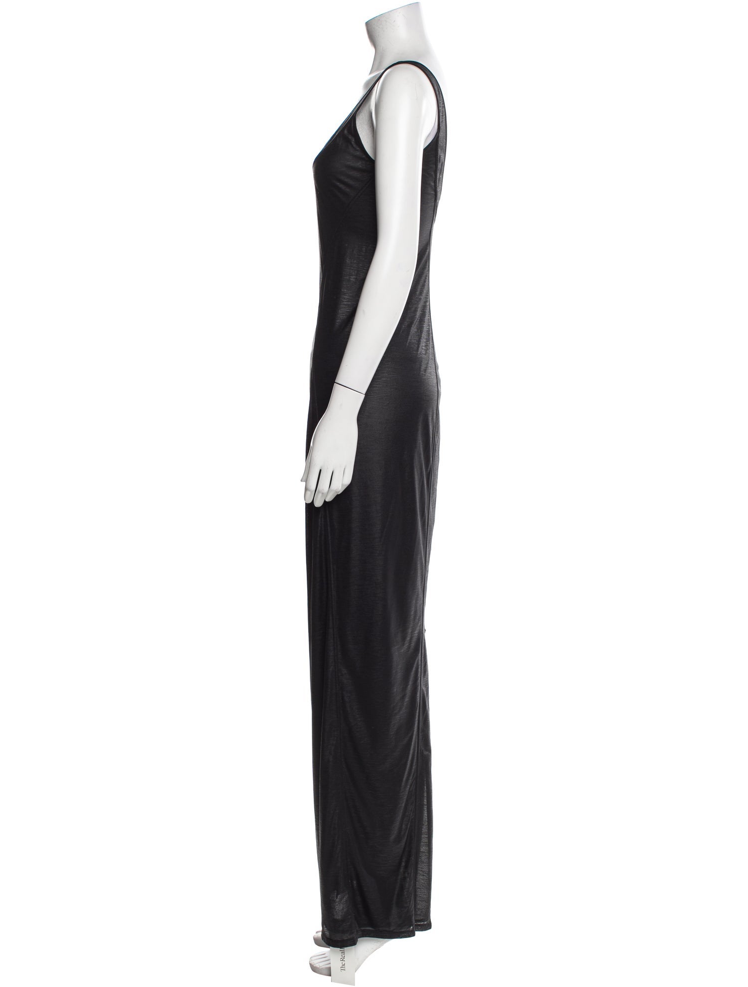 Helmut Lang Scoop Neck Long Dress