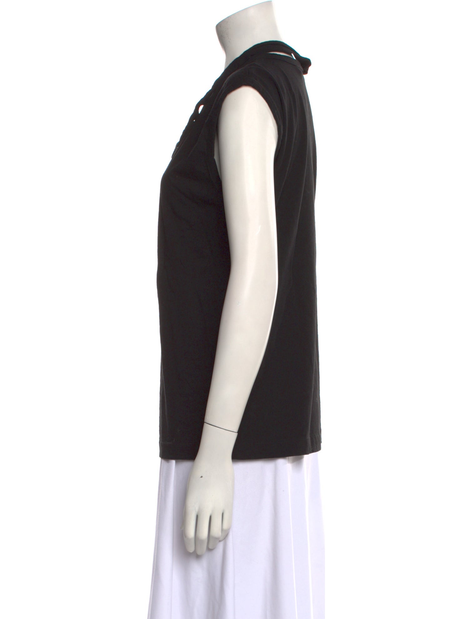 Helmut Lang Cowl Neck Sleeveless Top