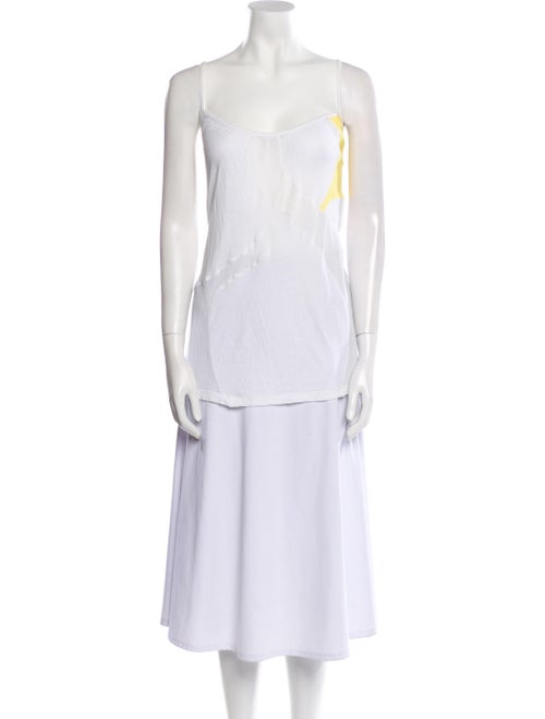 Helmut Lang Square Neckline Sleeveless Tunic