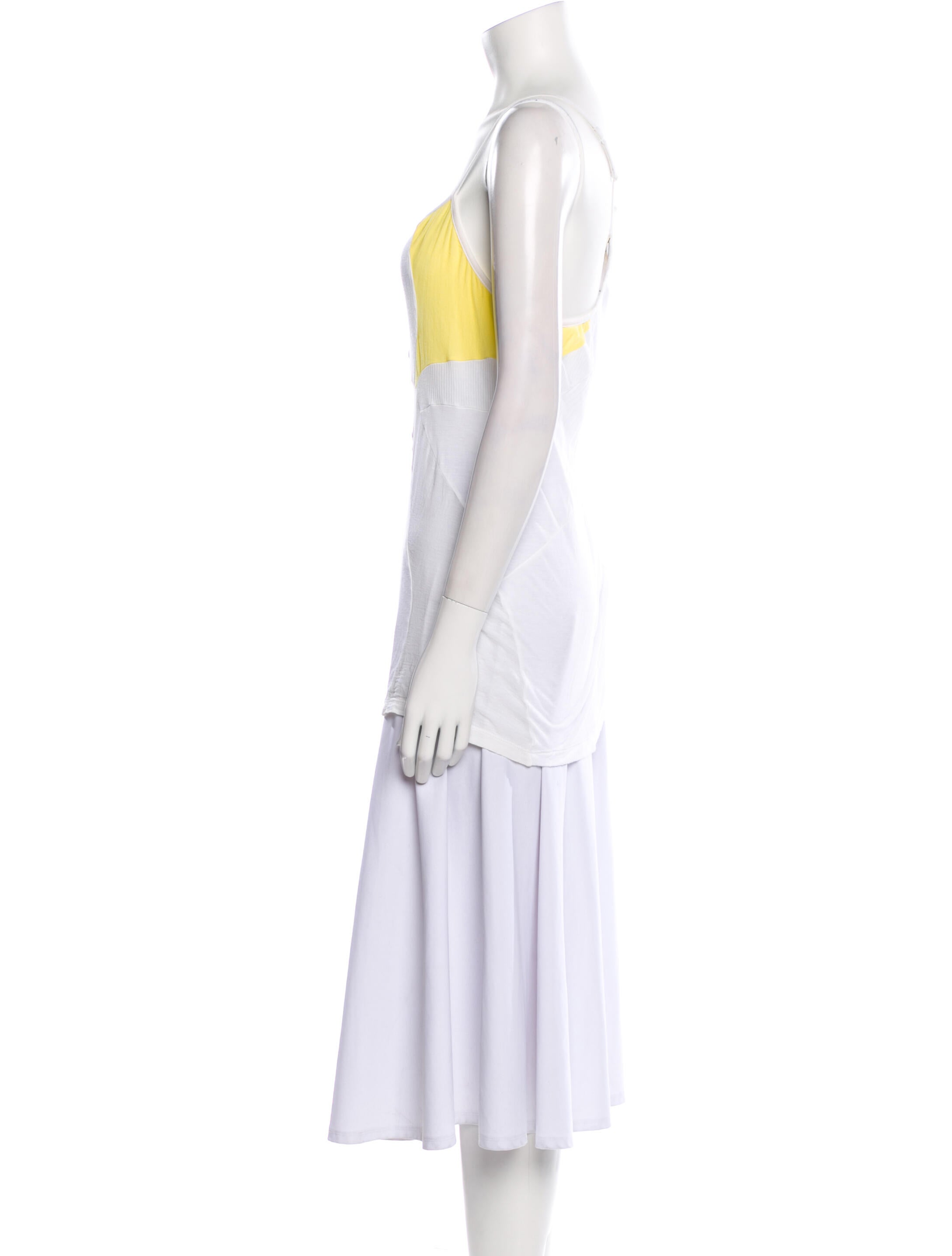 Helmut Lang Square Neckline Sleeveless Tunic