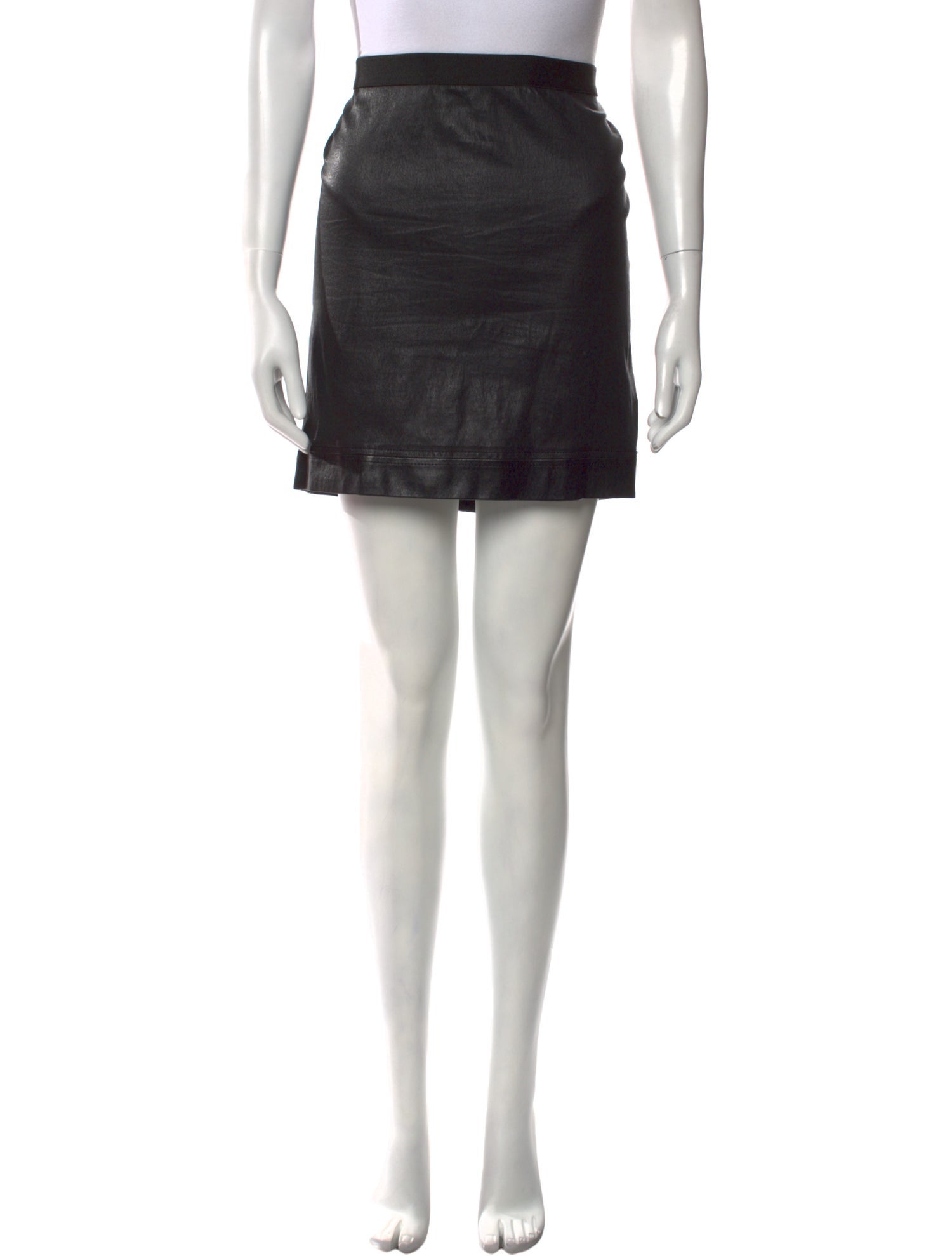 Helmut Lang Leather Mini Skirt