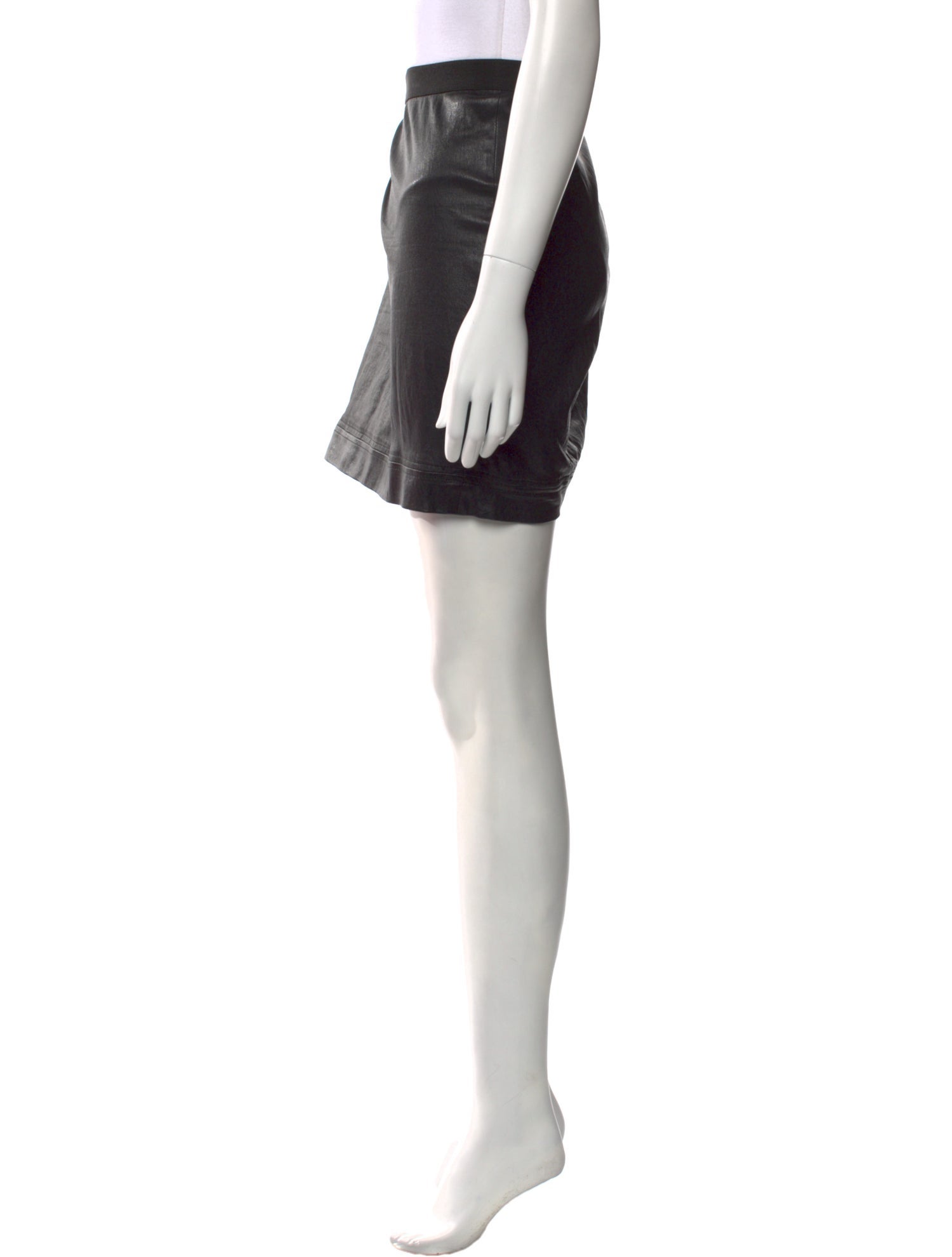 Helmut Lang Leather Mini Skirt