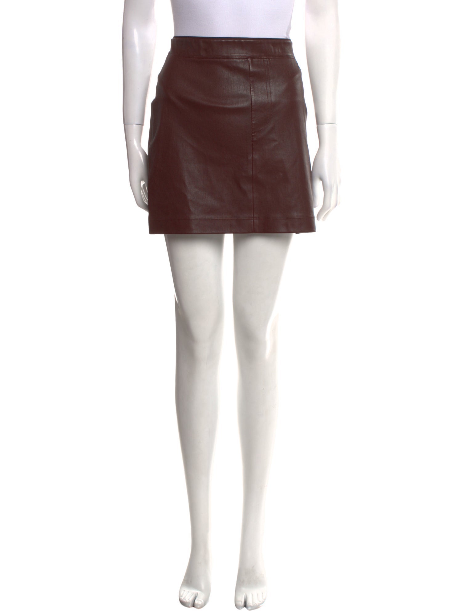 Helmut Lang Lamb Leather Mini Skirt