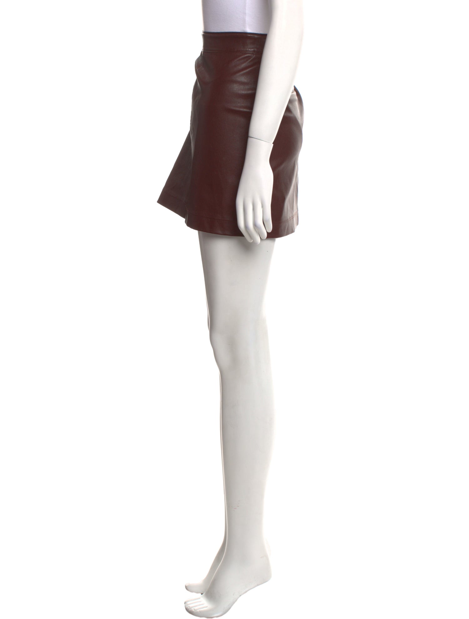 Helmut Lang Lamb Leather Mini Skirt