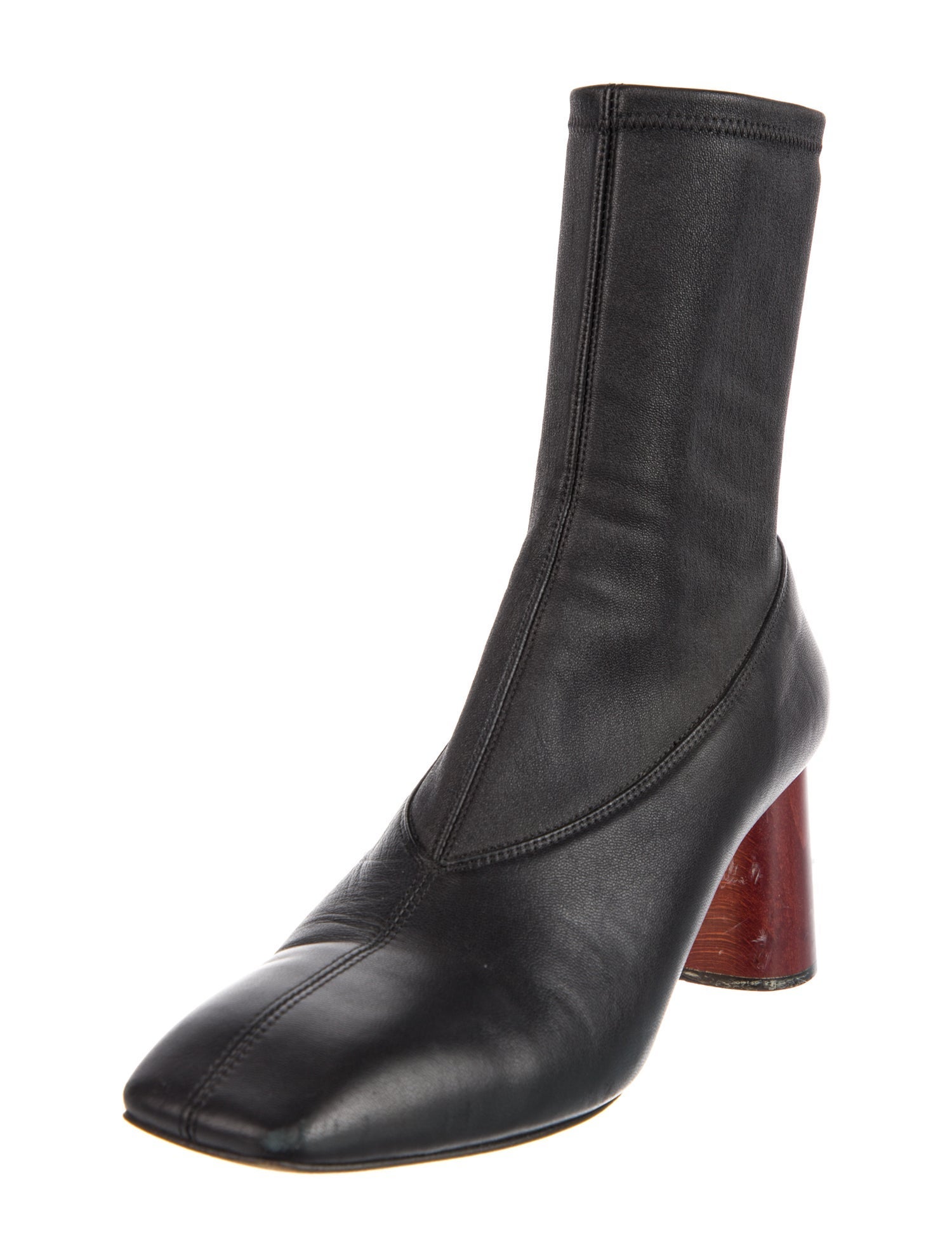 Helmut Lang Leather Sock Boots