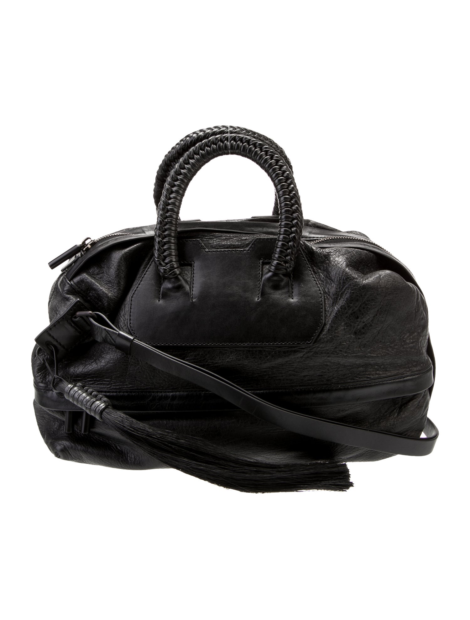 helmut lang leather hand square bag Helmut Lang black