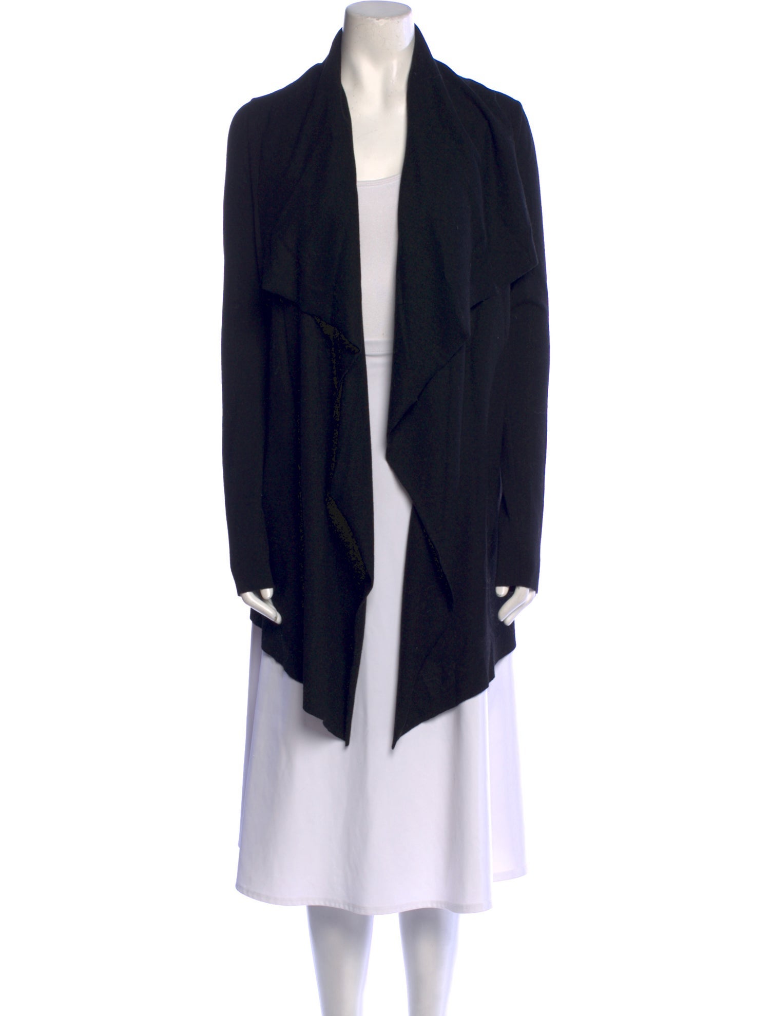 Helmut Lang Wool Open Front Sweater